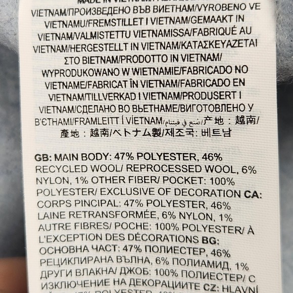 Smartwool Hudson Trail Fleece Pullover Womens Small Wool Blue Cowl‎ Funnel Neck - Picture 3 of 9